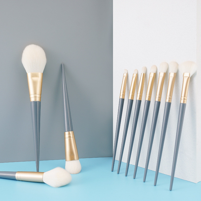 10 tk meigipintslite komplekt, pehmed rikkalikud juuksed Lauvärvid Kulmupintsel Beauty Cosmetics Foundation Põsepuna peitekreem meigipintslid