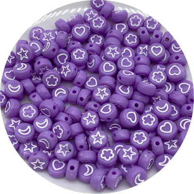 100db 7 mm-es ovális alakú csillagok Hold virág gyöngyök akril sorközű gyöngyök ékszerkészítéshez barkácsolás karkötő nyaklánc kiegészítők