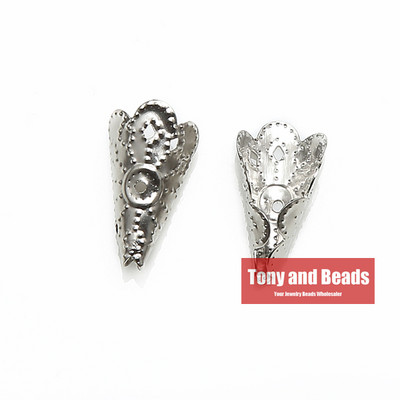 (70Pcs=1Lot !) Nalaz za nakit 9x16MM šuplja perla Završna kapica Konus Zlatna boja Srebrna boja Brončano poniklano Br.BC4