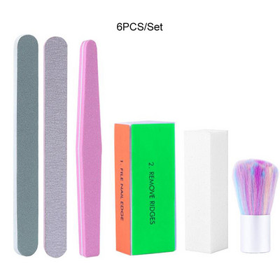 Maniküüri tööriistakomplektid Nail Art Tool Küüneviil hõõrumisriba poleerimisvahendid küünte poleerimiseks pediküüri maniküüri komplekt terasest lükkamiseks