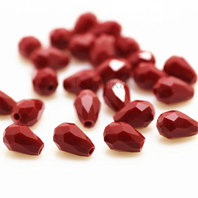 U Pick Spalva 5 * 7 mm 70 vnt briaunoti ašarų karoliukai Austrijos krištoliniai karoliukai vandens lašų karoliukai laisvi tarpiniai karoliukai, skirti papuošalų gamybai "pasidaryk pats"