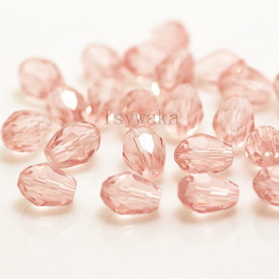 U Pick Spalva 5 * 7 mm 70 vnt briaunoti ašarų karoliukai Austrijos krištoliniai karoliukai vandens lašų karoliukai laisvi tarpiniai karoliukai, skirti papuošalų gamybai "pasidaryk pats"