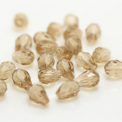 U Pick Spalva 5 * 7 mm 70 vnt briaunoti ašarų karoliukai Austrijos krištoliniai karoliukai vandens lašų karoliukai laisvi tarpiniai karoliukai, skirti papuošalų gamybai "pasidaryk pats"