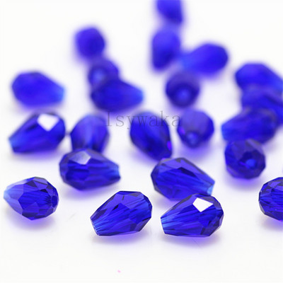 U Pick Spalva 5 * 7 mm 70 vnt briaunoti ašarų karoliukai Austrijos krištoliniai karoliukai vandens lašų karoliukai laisvi tarpiniai karoliukai, skirti papuošalų gamybai "pasidaryk pats"