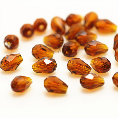 U Pick Spalva 5 * 7 mm 70 vnt briaunoti ašarų karoliukai Austrijos krištoliniai karoliukai vandens lašų karoliukai laisvi tarpiniai karoliukai, skirti papuošalų gamybai "pasidaryk pats"