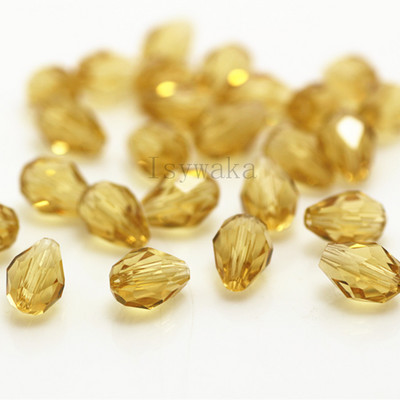 U Pick Spalva 5 * 7 mm 70 vnt briaunoti ašarų karoliukai Austrijos krištoliniai karoliukai vandens lašų karoliukai laisvi tarpiniai karoliukai, skirti papuošalų gamybai "pasidaryk pats"