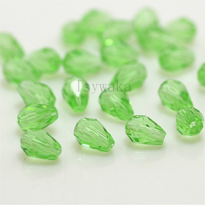 U Pick Spalva 5 * 7 mm 70 vnt briaunoti ašarų karoliukai Austrijos krištoliniai karoliukai vandens lašų karoliukai laisvi tarpiniai karoliukai, skirti papuošalų gamybai "pasidaryk pats"