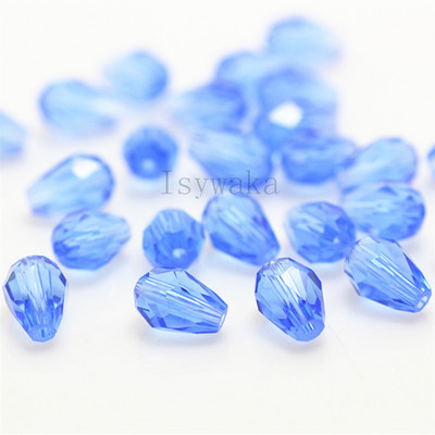 U Pick Spalva 5 * 7 mm 70 vnt briaunoti ašarų karoliukai Austrijos krištoliniai karoliukai vandens lašų karoliukai laisvi tarpiniai karoliukai, skirti papuošalų gamybai "pasidaryk pats"