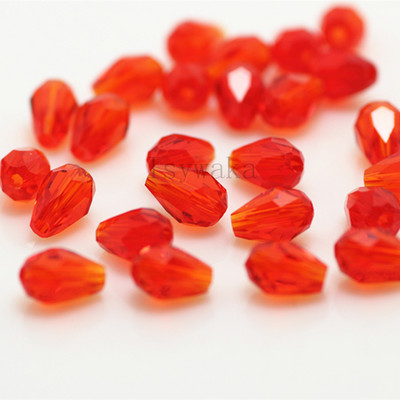 U Pick Spalva 5 * 7 mm 70 vnt briaunoti ašarų karoliukai Austrijos krištoliniai karoliukai vandens lašų karoliukai laisvi tarpiniai karoliukai, skirti papuošalų gamybai "pasidaryk pats"