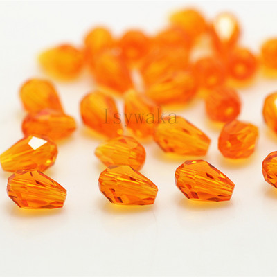 U Pick Spalva 5 * 7 mm 70 vnt briaunoti ašarų karoliukai Austrijos krištoliniai karoliukai vandens lašų karoliukai laisvi tarpiniai karoliukai, skirti papuošalų gamybai "pasidaryk pats"