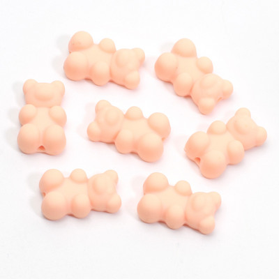 20 τμχ 9 Χρώματα Ματ Μίνι Χάντρες για Αρκούδα Ακρυλικό Γούρι Χαλαρές Χάντρες Αποστάτης για Κατασκευή κοσμημάτων Σκουλαρίκια κολιέ βραχιόλι Diy 11x18mm