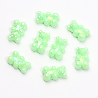 20 τμχ 9 Χρώματα Ματ Μίνι Χάντρες για Αρκούδα Ακρυλικό Γούρι Χαλαρές Χάντρες Αποστάτης για Κατασκευή κοσμημάτων Σκουλαρίκια κολιέ βραχιόλι Diy 11x18mm