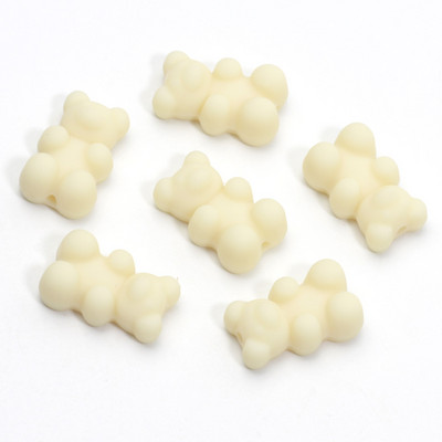 20 τμχ 9 Χρώματα Ματ Μίνι Χάντρες για Αρκούδα Ακρυλικό Γούρι Χαλαρές Χάντρες Αποστάτης για Κατασκευή κοσμημάτων Σκουλαρίκια κολιέ βραχιόλι Diy 11x18mm