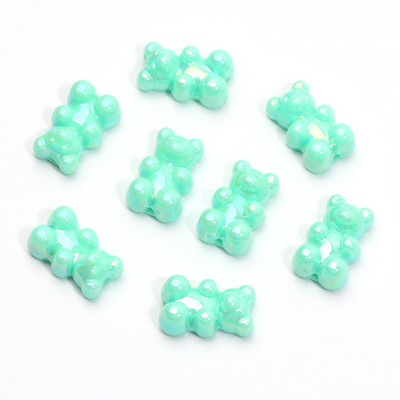 20 τμχ 9 Χρώματα Ματ Μίνι Χάντρες για Αρκούδα Ακρυλικό Γούρι Χαλαρές Χάντρες Αποστάτης για Κατασκευή κοσμημάτων Σκουλαρίκια κολιέ βραχιόλι Diy 11x18mm