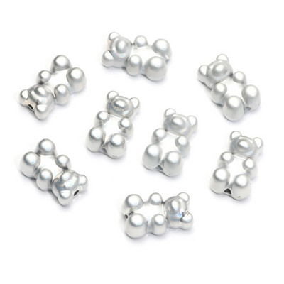 20 τμχ 9 Χρώματα Ματ Μίνι Χάντρες για Αρκούδα Ακρυλικό Γούρι Χαλαρές Χάντρες Αποστάτης για Κατασκευή κοσμημάτων Σκουλαρίκια κολιέ βραχιόλι Diy 11x18mm