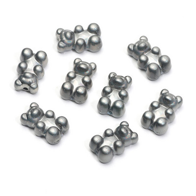 20 τμχ 9 Χρώματα Ματ Μίνι Χάντρες για Αρκούδα Ακρυλικό Γούρι Χαλαρές Χάντρες Αποστάτης για Κατασκευή κοσμημάτων Σκουλαρίκια κολιέ βραχιόλι Diy 11x18mm