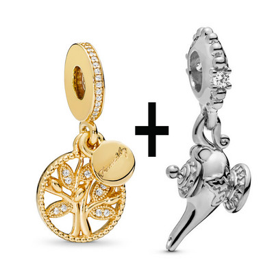 Buipoey 2tk Kuldne Lamp Hernehirmutis Kuninganna Mesilase Ripats Charm Fit Brands Käevõru Naistele Kaelakee Käevõru Käevõru Käevõru Kingitus