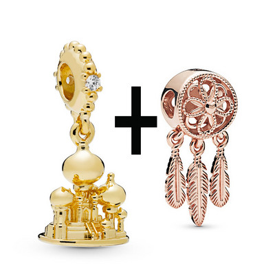 Buipoey 2tk Kuldne Lamp Hernehirmutis Kuninganna Mesilase Ripats Charm Fit Brands Käevõru Naistele Kaelakee Käevõru Käevõru Käevõru Kingitus