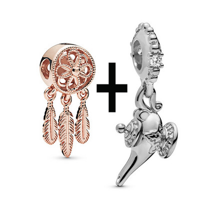 Buipoey 2tk Kuldne Lamp Hernehirmutis Kuninganna Mesilase Ripats Charm Fit Brands Käevõru Naistele Kaelakee Käevõru Käevõru Käevõru Kingitus