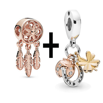 Buipoey 2tk Kuldne Lamp Hernehirmutis Kuninganna Mesilase Ripats Charm Fit Brands Käevõru Naistele Kaelakee Käevõru Käevõru Käevõru Kingitus