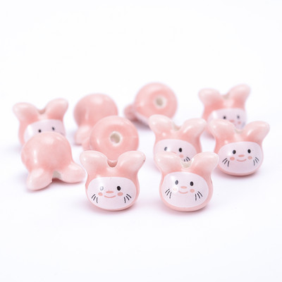 5 kom 12 mm šarene činčile keramičke perle slatka životinja Totoro labave perle glazura nakit za izradu narukvica DIY obrt