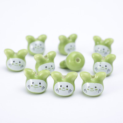 5 kom 12 mm šarene činčile keramičke perle slatka životinja Totoro labave perle glazura nakit za izradu narukvica DIY obrt