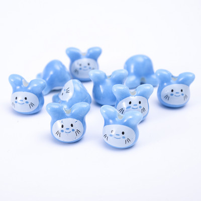 5 kom 12 mm šarene činčile keramičke perle slatka životinja Totoro labave perle glazura nakit za izradu narukvica DIY obrt