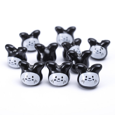 5 kom 12 mm šarene činčile keramičke perle slatka životinja Totoro labave perle glazura nakit za izradu narukvica DIY obrt