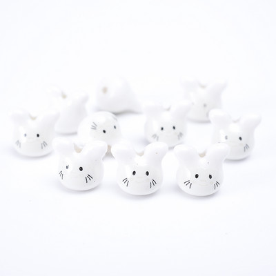 5 kom 12 mm šarene činčile keramičke perle slatka životinja Totoro labave perle glazura nakit za izradu narukvica DIY obrt