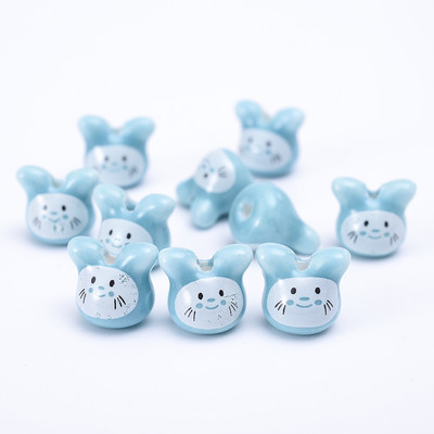 5 kom 12 mm šarene činčile keramičke perle slatka životinja Totoro labave perle glazura nakit za izradu narukvica DIY obrt