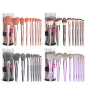 MAANGE 9Pcs Face Foundation Eyeshadow Powder Blush Soft Brushes Kit Tool Makeup