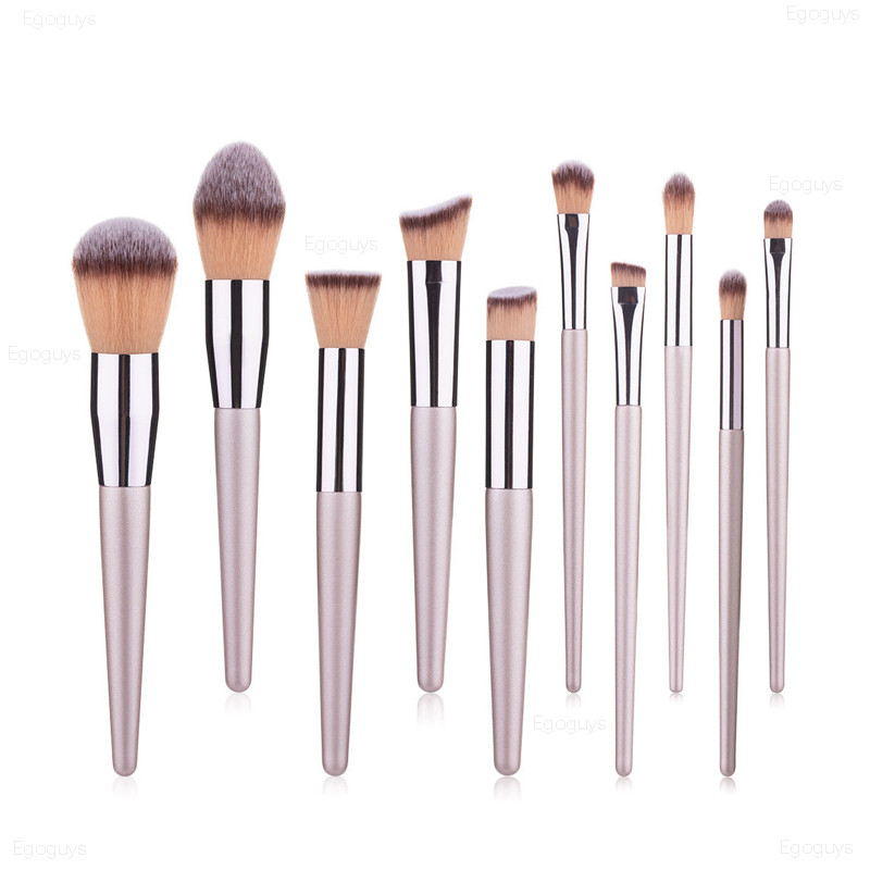 1db Champagne Gold Sminkecsetek Szemhéjpúder Blending Alapozó Púder Szemceruza Szempilla Ajakkefe Korrektor Kozmetikai Szépség Tippek