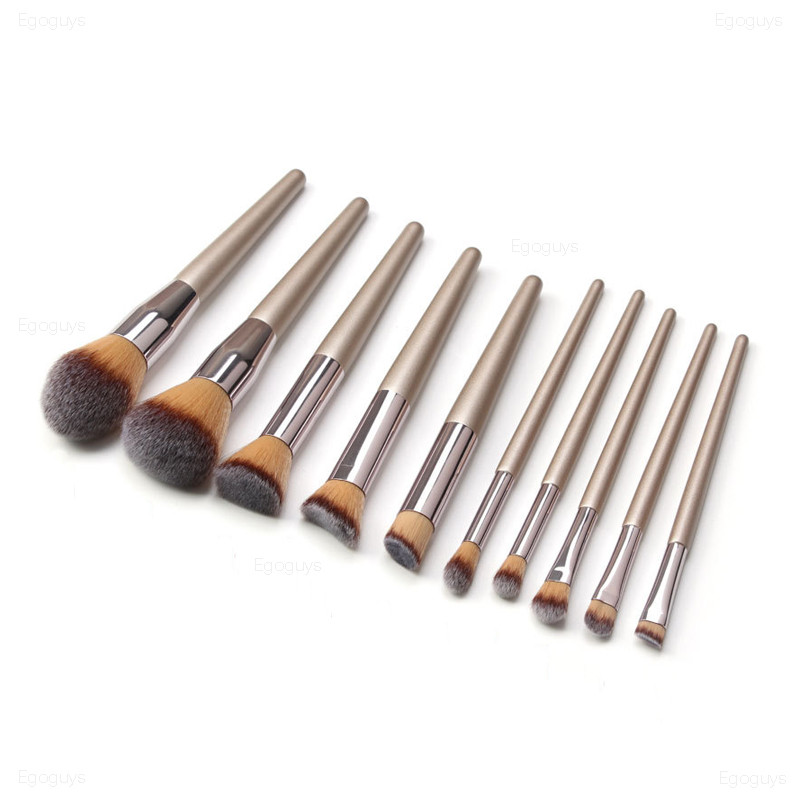 1db Champagne Gold Sminkecsetek Szemhéjpúder Blending Alapozó Púder Szemceruza Szempilla Ajakkefe Korrektor Kozmetikai Szépség Tippek