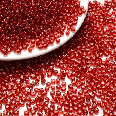 300-1500 τμχ 3 χιλιοστά Τσέχικα γυάλινες χάντρες για σπόρους Mix Red Round Spacer Beads For Jewelry Making Diy χειροποίητα αξεσουάρ κολιέ βραχιόλι