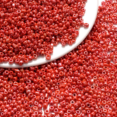 300-1500 τμχ 3 χιλιοστά Τσέχικα γυάλινες χάντρες για σπόρους Mix Red Round Spacer Beads For Jewelry Making Diy χειροποίητα αξεσουάρ κολιέ βραχιόλι