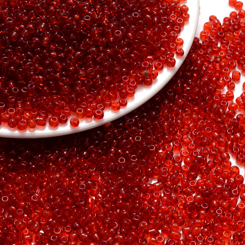 300-1500 τμχ 3 χιλιοστά Τσέχικα γυάλινες χάντρες για σπόρους Mix Red Round Spacer Beads For Jewelry Making Diy χειροποίητα αξεσουάρ κολιέ βραχιόλι