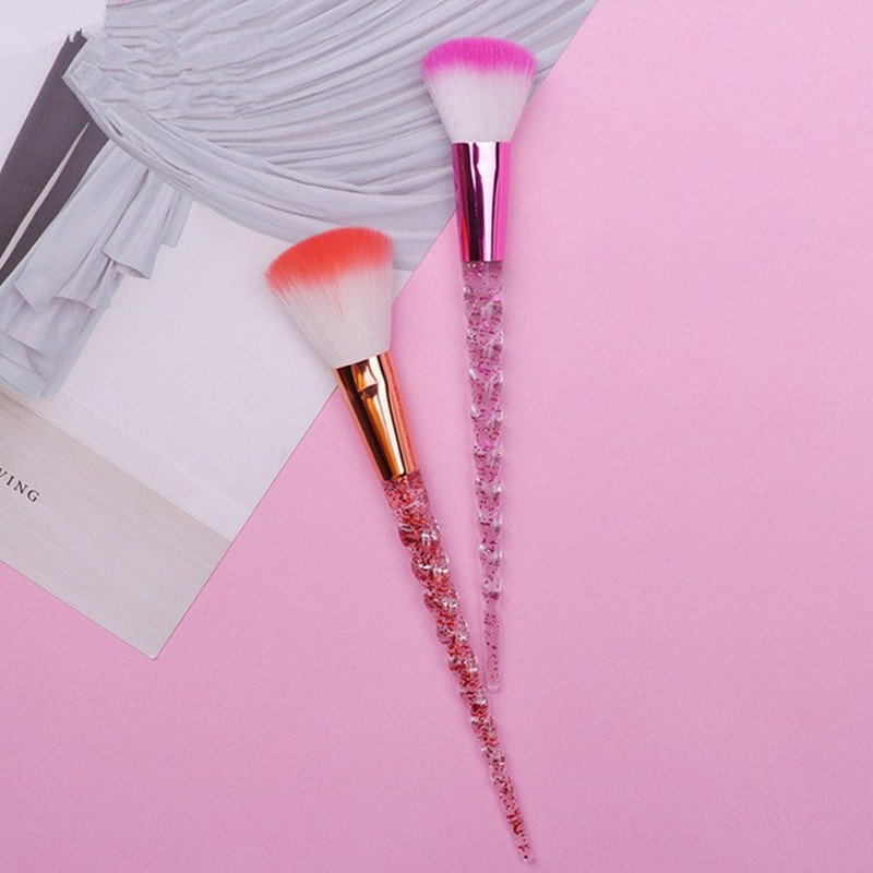 5 vnt/komplektas Diamond Crystal Makeup Brushes Foundation Powder Eyeshadow Lūpų Antakių šepetėlis Kosmetika Blending Beauty Make Up Tools