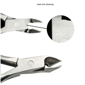 Комплект щипки за премахване на гел лак за нокти Инструменти за ноктопластика Пили за нокти 100/180 песъчинки Стоманен тласкач Стикер Чисти ръбове за нож за нокти