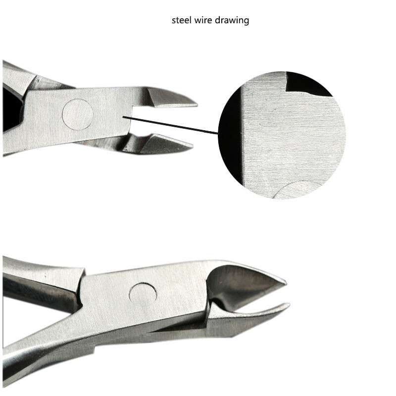 Küünegeel-laki eemaldaja klambrid, komplekt küünekunsti tööriistad küüneviilid 100/180 terasest lükkamiskleebis Puhtad servad küünelõikurile