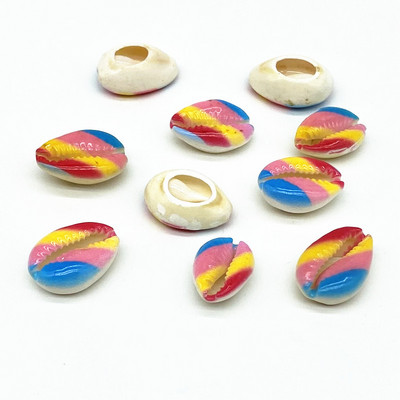 10 buc./lot, multicolor, coajă naturală, mărgele distanțare libere, 10-20 mm, mărgele ovale, pentru bijuterii, colier, brățară, accesoriu # ZZ04