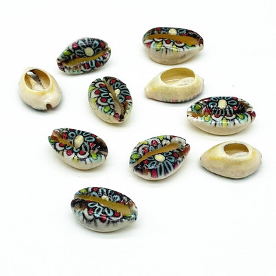 10 buc./lot, multicolor, coajă naturală, mărgele distanțare libere, 10-20 mm, mărgele ovale, pentru bijuterii, colier, brățară, accesoriu # ZZ04