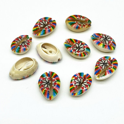 10 buc./lot, multicolor, coajă naturală, mărgele distanțare libere, 10-20 mm, mărgele ovale, pentru bijuterii, colier, brățară, accesoriu # ZZ04