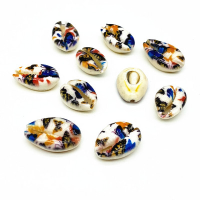 10 buc./lot, multicolor, coajă naturală, mărgele distanțare libere, 10-20 mm, mărgele ovale, pentru bijuterii, colier, brățară, accesoriu # ZZ04