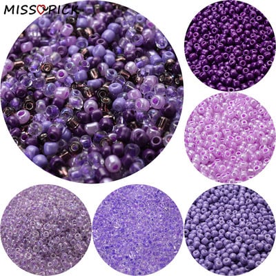 300/600/1500 kom 3 mm Austria Crystal Mix Purple Češko staklo Seed Spacer Perle za DIY izradu nakita Narukvica Dodatak za ogrlicu