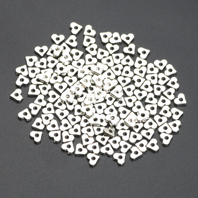 100 τμχ 5mm CCB Love Heart Charm Ακρυλικές χάντρες Loose Spacer Beads For Jewelry Making Diy Earrings Κολιέ Ευρήματα Αξεσουάρ