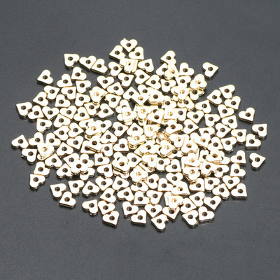 100 τμχ 5mm CCB Love Heart Charm Ακρυλικές χάντρες Loose Spacer Beads For Jewelry Making Diy Earrings Κολιέ Ευρήματα Αξεσουάρ