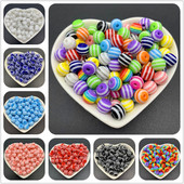 6 χιλιοστά 8 χιλιοστά 10 χιλιοστά Στρογγυλές χάντρες γοητείας Ρητίνης λωρίδες Χαλαρές χάντρες διαχωρισμού για κοσμήματα Αξεσουάρ κολιέ βραχιολιών DIY