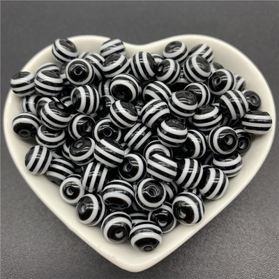 6 χιλιοστά 8 χιλιοστά 10 χιλιοστά Στρογγυλές χάντρες γοητείας Ρητίνης λωρίδες Χαλαρές χάντρες διαχωρισμού για κοσμήματα Αξεσουάρ κολιέ βραχιολιών DIY