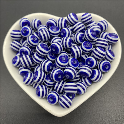 6 χιλιοστά 8 χιλιοστά 10 χιλιοστά Στρογγυλές χάντρες γοητείας Ρητίνης λωρίδες Χαλαρές χάντρες διαχωρισμού για κοσμήματα Αξεσουάρ κολιέ βραχιολιών DIY