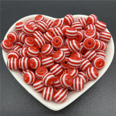 6 χιλιοστά 8 χιλιοστά 10 χιλιοστά Στρογγυλές χάντρες γοητείας Ρητίνης λωρίδες Χαλαρές χάντρες διαχωρισμού για κοσμήματα Αξεσουάρ κολιέ βραχιολιών DIY